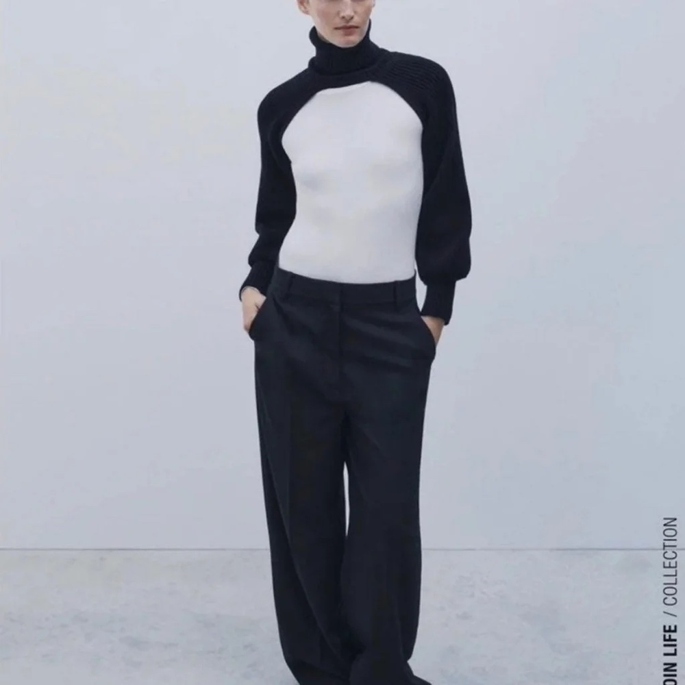 Zara Turtleneck Arm Warmer Sweater